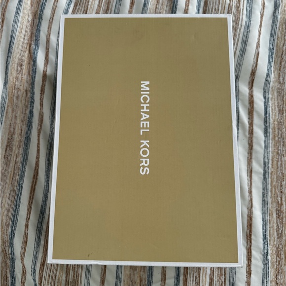 Michael Kors Poppy Lace Up Leather Women's Size 9M Sneaker White Brown Shoes - Picture 7 of 7